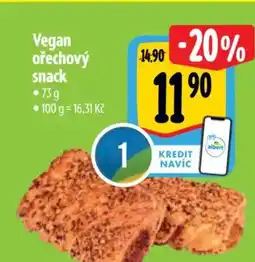 Albert Vegan ořechový snack nabídka