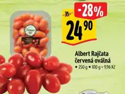 Albert Albert Rajčata červená oválná nabídka