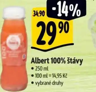 Albert Albert 100% štávy nabídka