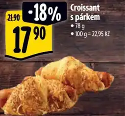 Albert Croissant s párkem nabídka