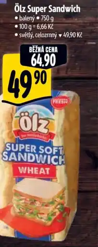 Albert Ölz Super Sandwich nabídka