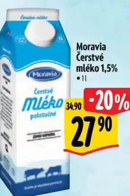 Albert Moravia Čerstvé mléko 1,5% nabídka