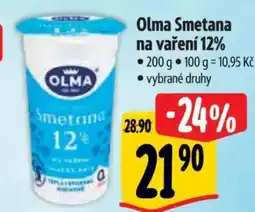 Albert Olma Smetana na vaření 12% nabídka