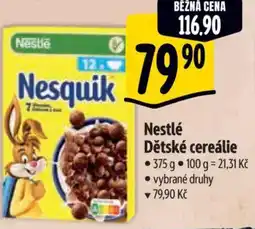 Albert Nestlé Dětské cereálie nabídka