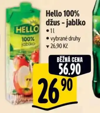 Albert Hello 100% džus - jablko nabídka