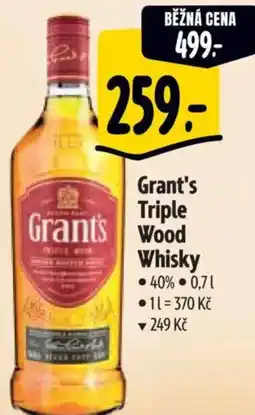 Albert Grant's Triple Wood Whisky nabídka