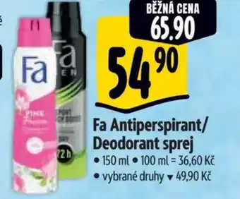 Albert Fa Antiperspirant/ Deodorant sprej nabídka