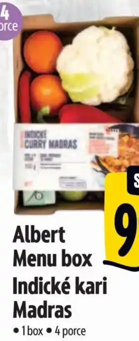 Albert Albert Menu box Indické kari Madras nabídka