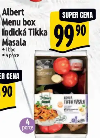 Albert Albert Menu box Indická Tikka Masala nabídka