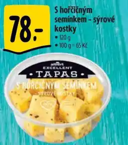 Albert S hořčičným semínkem - sýrové kostky nabídka