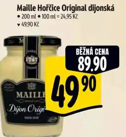 Albert Maille Hořčice Original dijonská nabídka