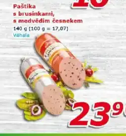 ESO MARKET Paštika s brusinkami, s medvědim česnekem nabídka