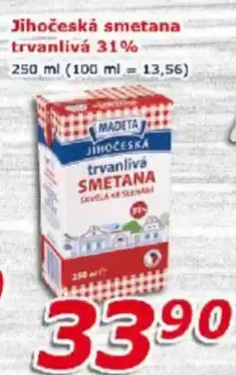 ESO MARKET Jihočeská smetana trvanlivá 31% nabídka