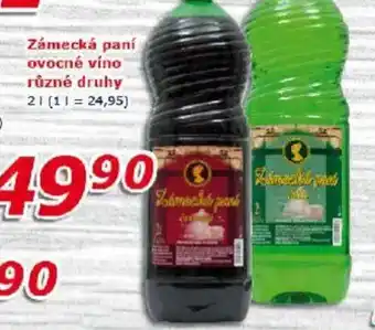 ESO MARKET Zámecká paní ovocné víno nabídka