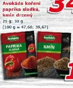 ESO MARKET Avokádo koření paprika sladká, kmín drcený nabídka