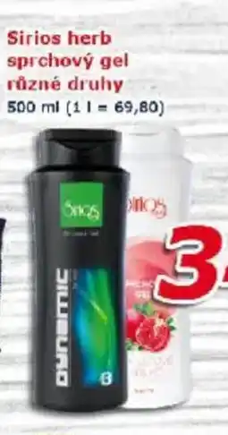 ESO MARKET Sirios herb sprchový gel nabídka