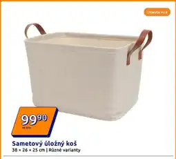 Action Sametový úložný koš nabídka