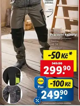 Lidl Pracovní kalhoty nabídka