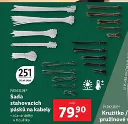 Lidl Sada stahovacích pásků na kabely nabídka