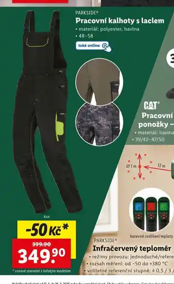 Lidl Pracovní kalhoty s laclem nabídka