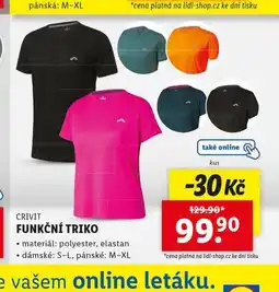 Lidl Funkční triko nabídka