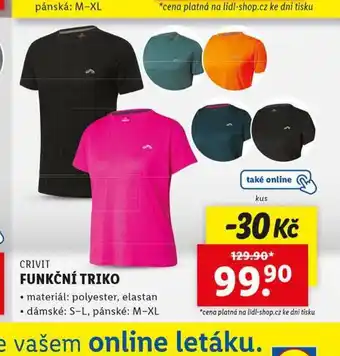 Lidl Funkční triko nabídka