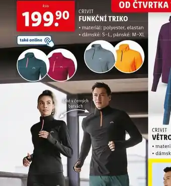 Lidl Funkční triko nabídka