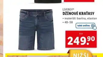 Lidl Džínové kraťasy nabídka