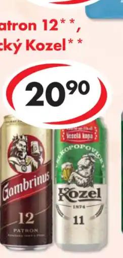 CBA Gambrinus Patron 12, Velkopopovický Kozel nabídka