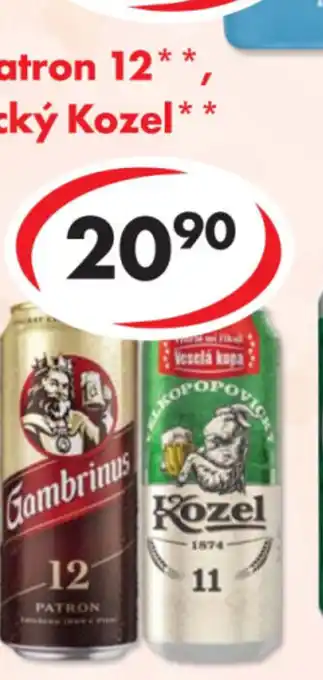 CBA Gambrinus Patron 12, Velkopopovický Kozel nabídka