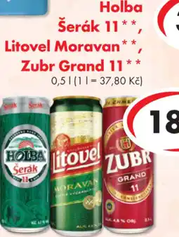 CBA Holba Šerák 11 Litovel Moravan Zubr Grand 11 nabídka