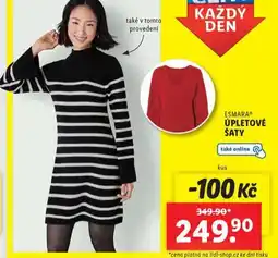 Lidl Úpletové šaty nabídka