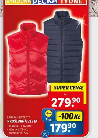 Lidl Prošívaná vesta nabídka