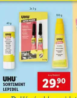 Lidl Uhu sortiment lepidel nabídka