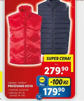 Lidl Prošívaná vesta nabídka