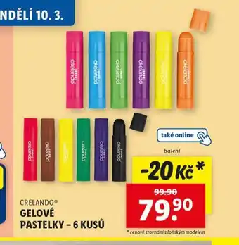 Lidl Gelové pastelky nabídka