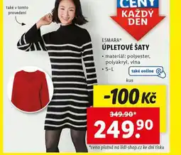 Lidl Úpletové šaty nabídka