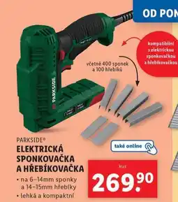 Lidl Elektrická sponkovačka a hřebíkovačka nabídka