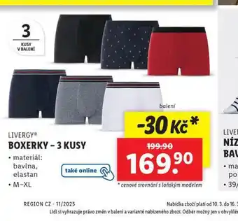 Lidl Boxerky nabídka