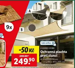 Lidl Ochranná plachta proti slunci nabídka