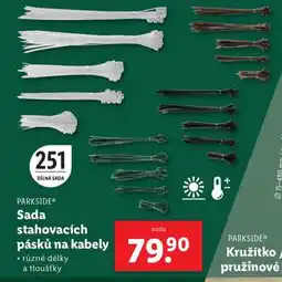 Lidl Sada stahovacích pásků na kabely nabídka