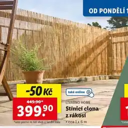 Lidl Stínící clona z rákosí nabídka