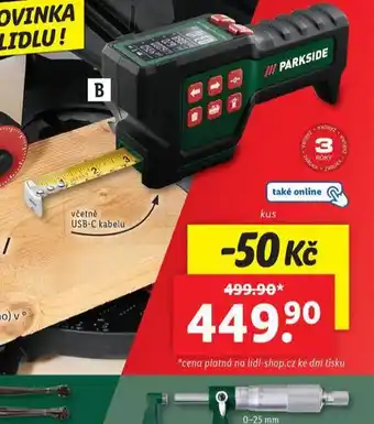 Lidl Aku měřící pásmo 7,5m nabídka