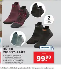 Lidl Běžecké ponožky nabídka