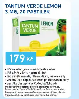 Lékárna AGEL Tantum verde lemon 3 mg, 20 pastilek nabídka