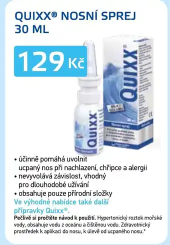 Lékárna AGEL Quixx® nosní sprej 30 ml nabídka