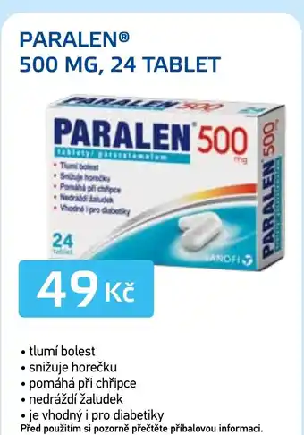 Lékárna AGEL Paralen® 500 mg, 24 tablet nabídka