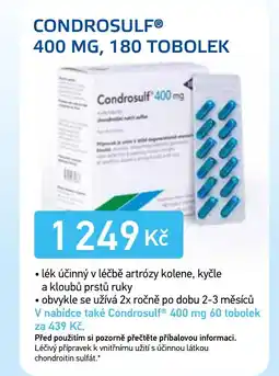 Lékárna AGEL CONDROSULFⓇ 400 MG, 180 TOBOLEK nabídka