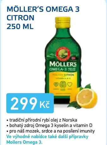 Lékárna AGEL Möller's omega 3 citron nabídka