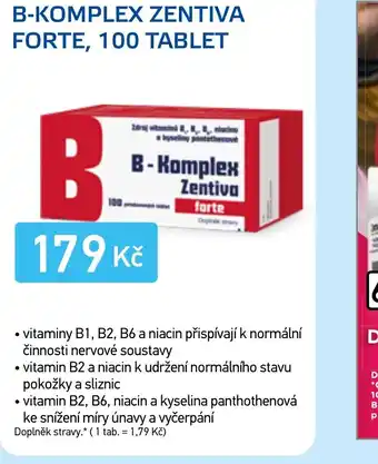 Lékárna AGEL B-komplex zentiva forte, 100 tablet nabídka